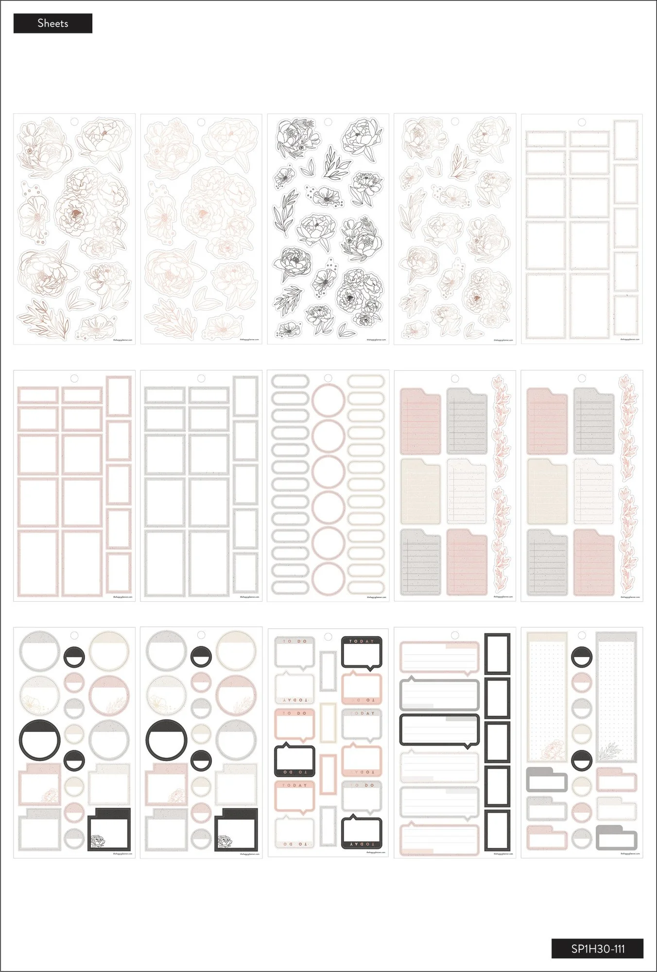 Sophisticated Florals - Value Pack Sticker Book - Image 4