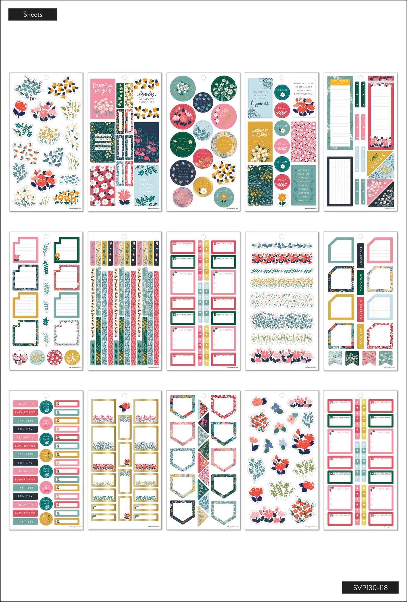 Value Pack Stickers - Teeny Florals - Image 5