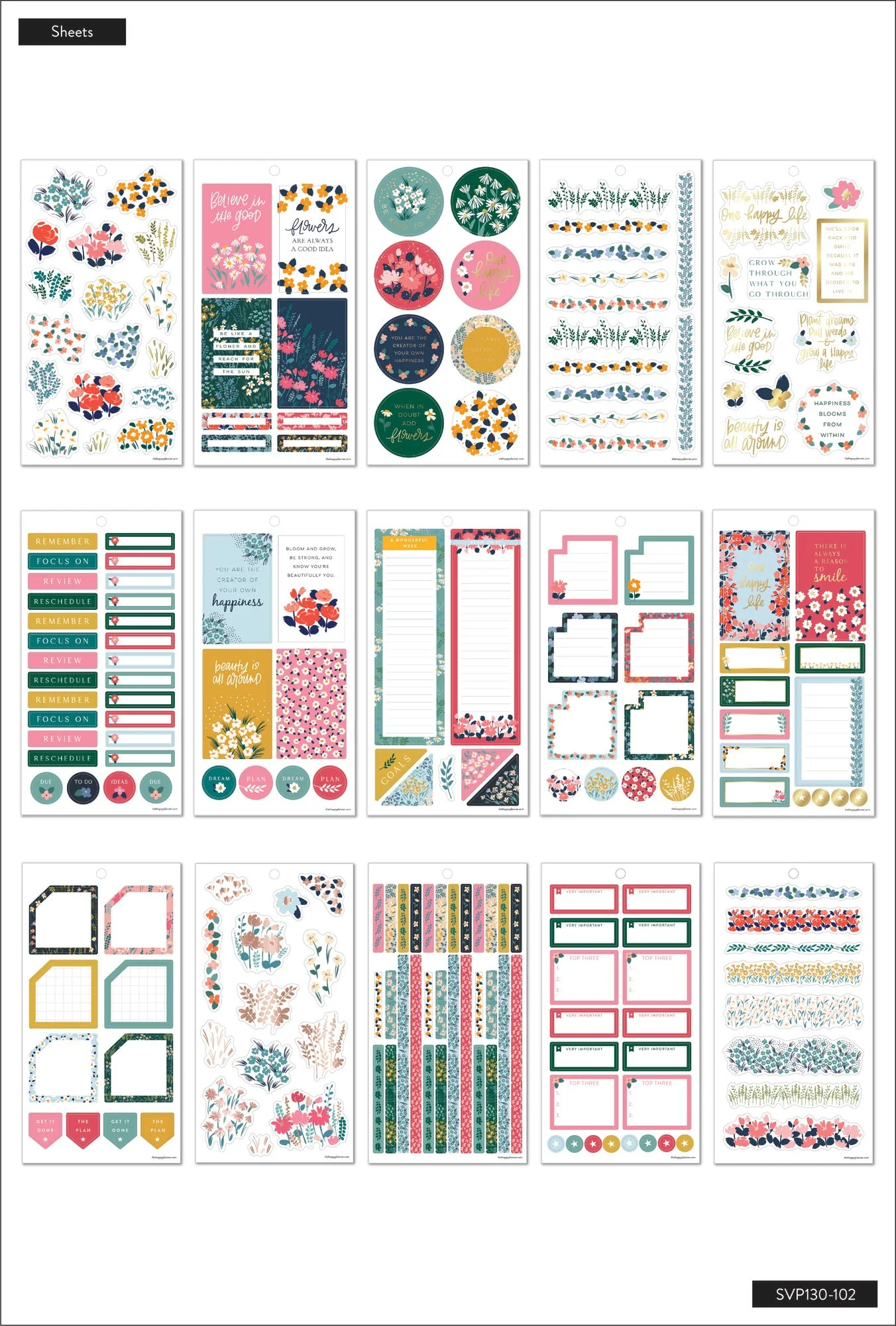 Value Pack Stickers - Teeny Florals - Big - Image 5