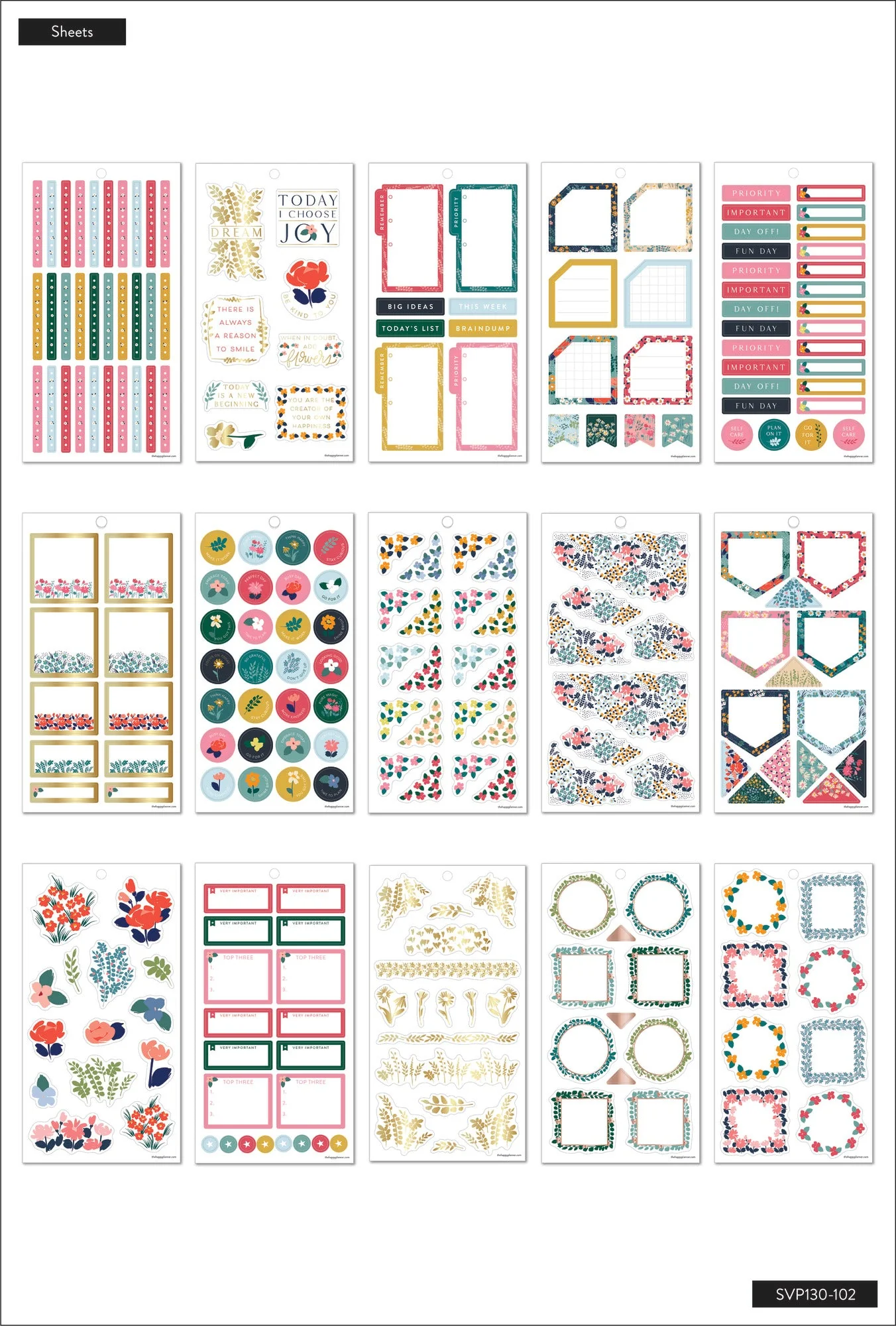Value Pack Stickers - Teeny Florals - Big - Image 6