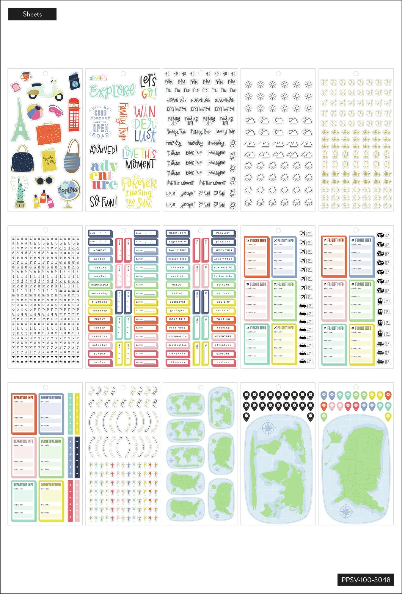 Value Pack Stickers - Travel - Image 3