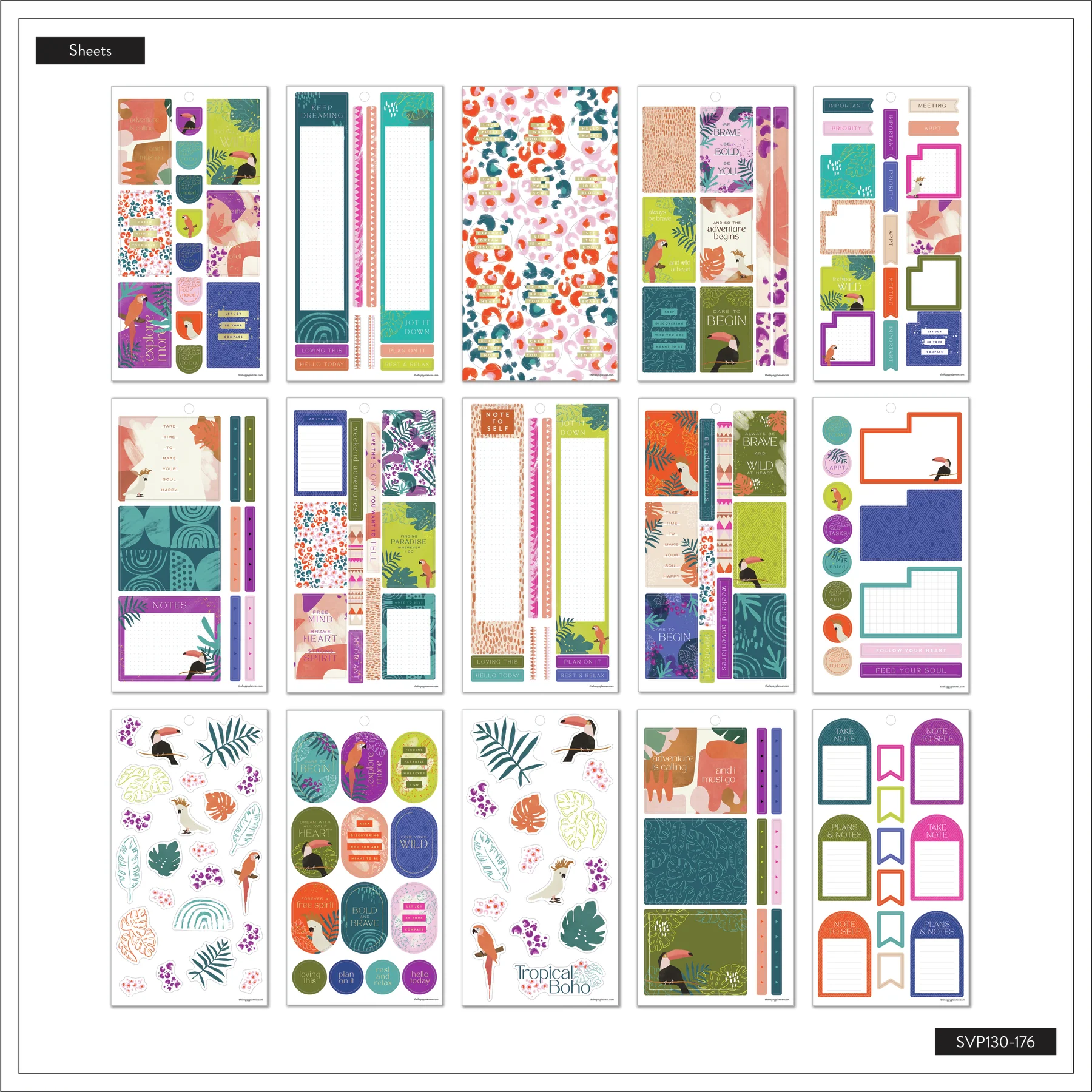 Value Pack Stickers - Tropical Boho - Image 5