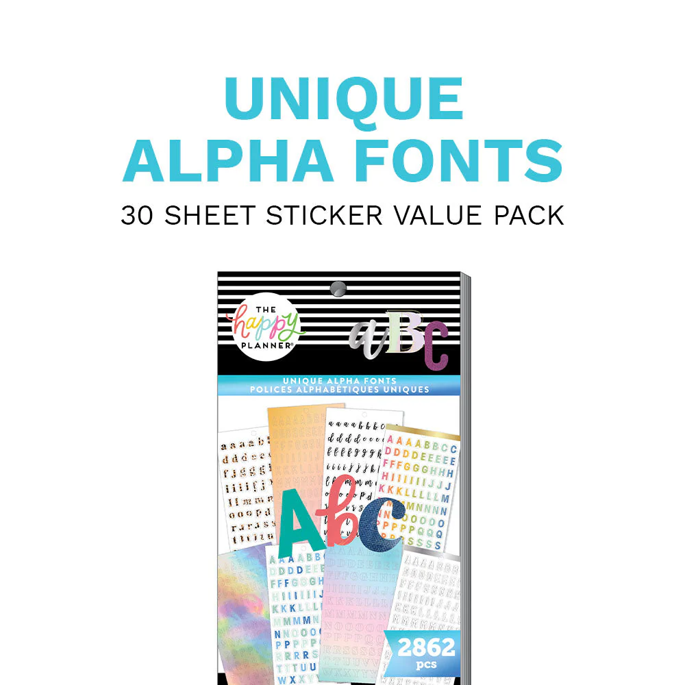 Value Pack Stickers - Unique Alpha Fonts - Image 6