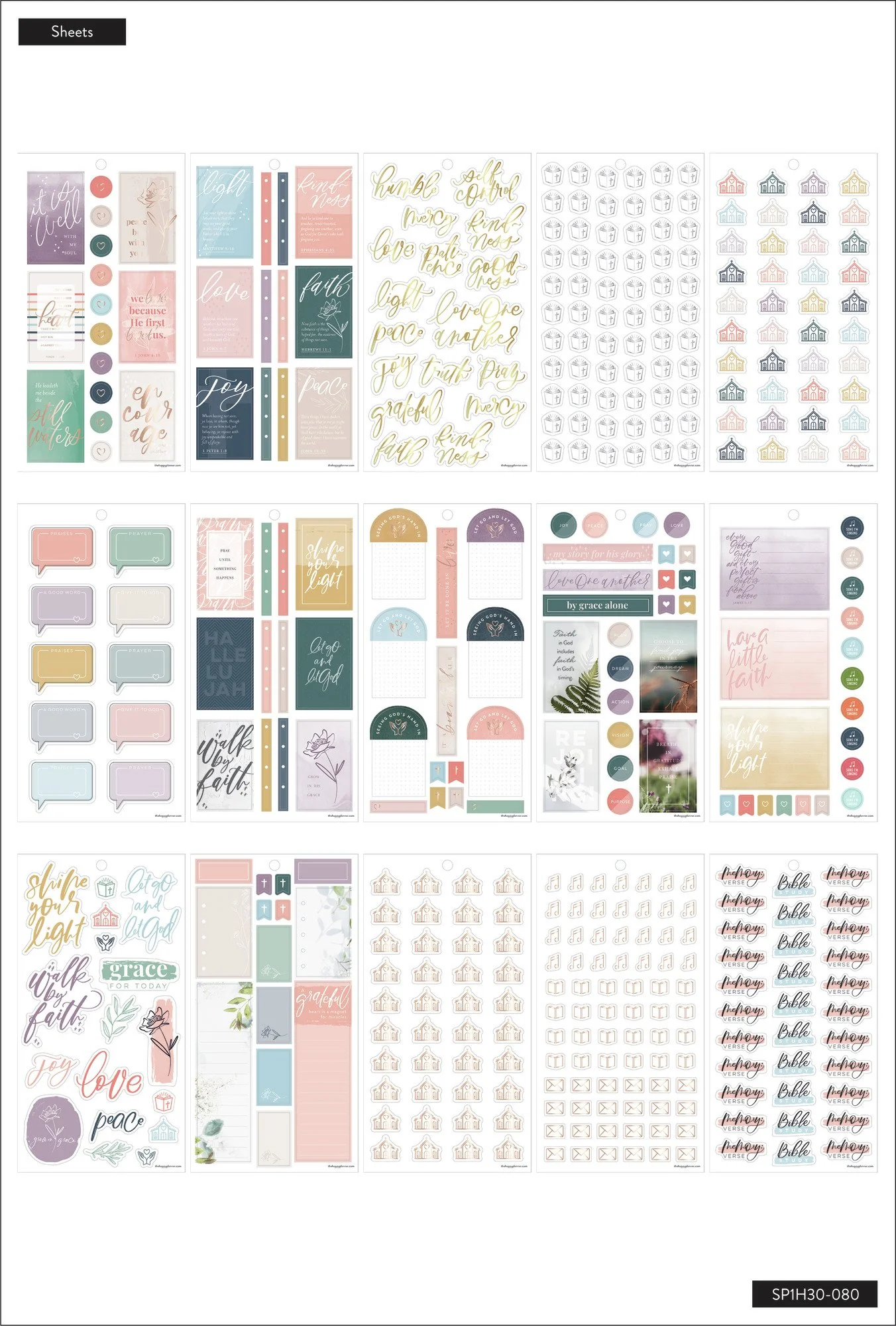 Value Pack Stickers - Walk By Faith - Image 2