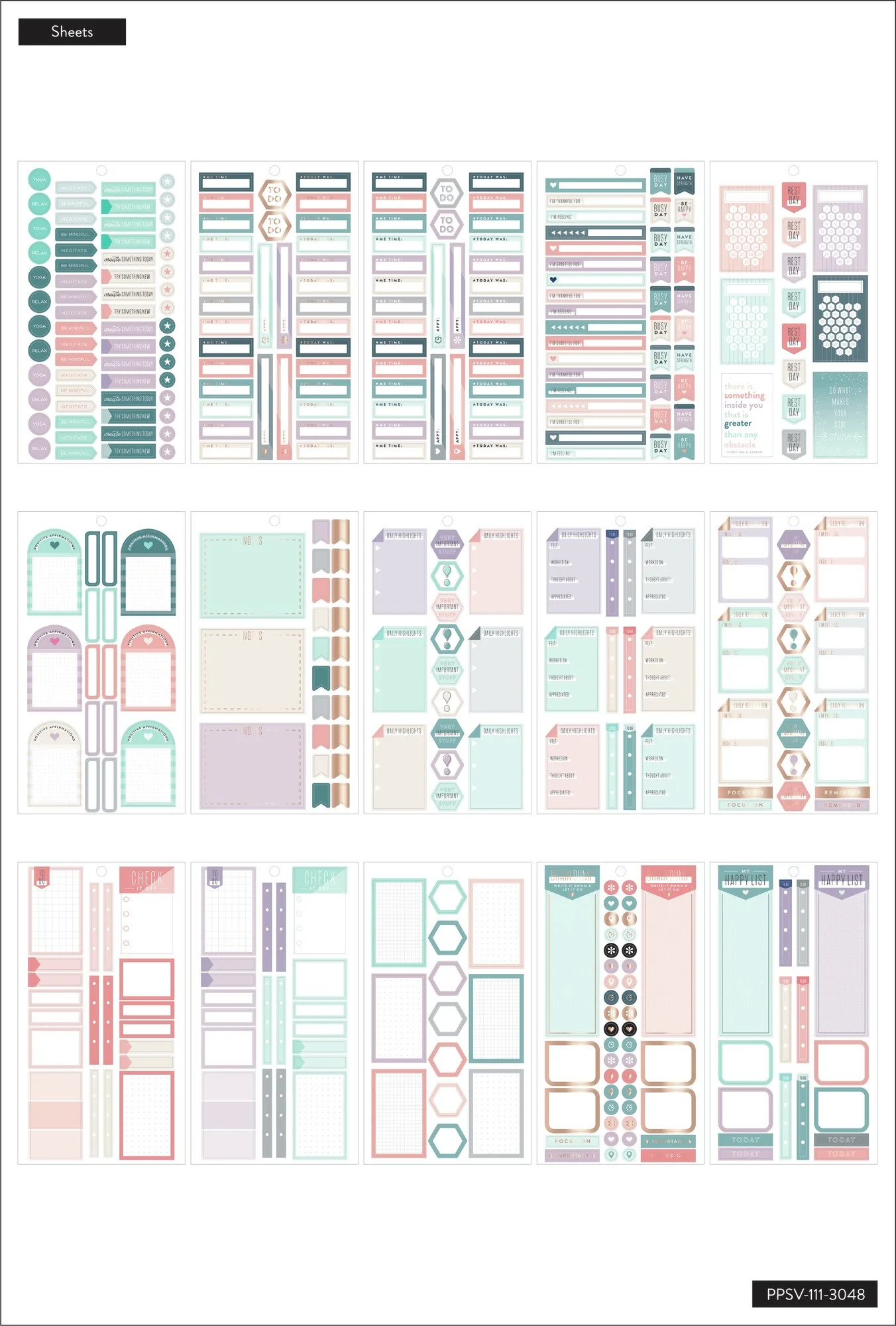 Value Pack Stickers - Wellness - Image 3