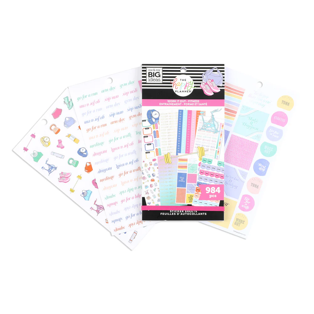 Value Pack Stickers - Work It Out Fitness - Image 2