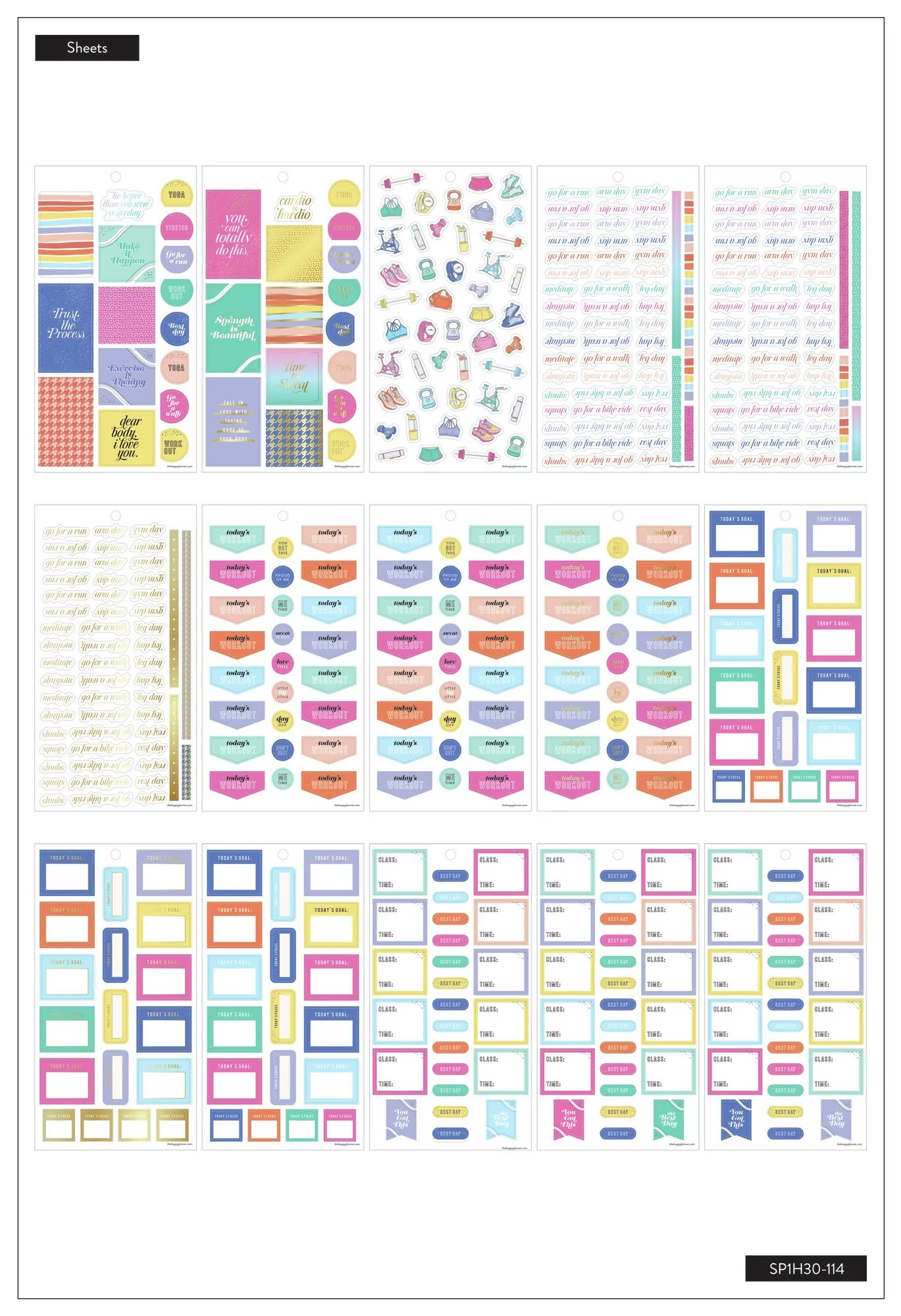 Value Pack Stickers - Work It Out Fitness - Image 3