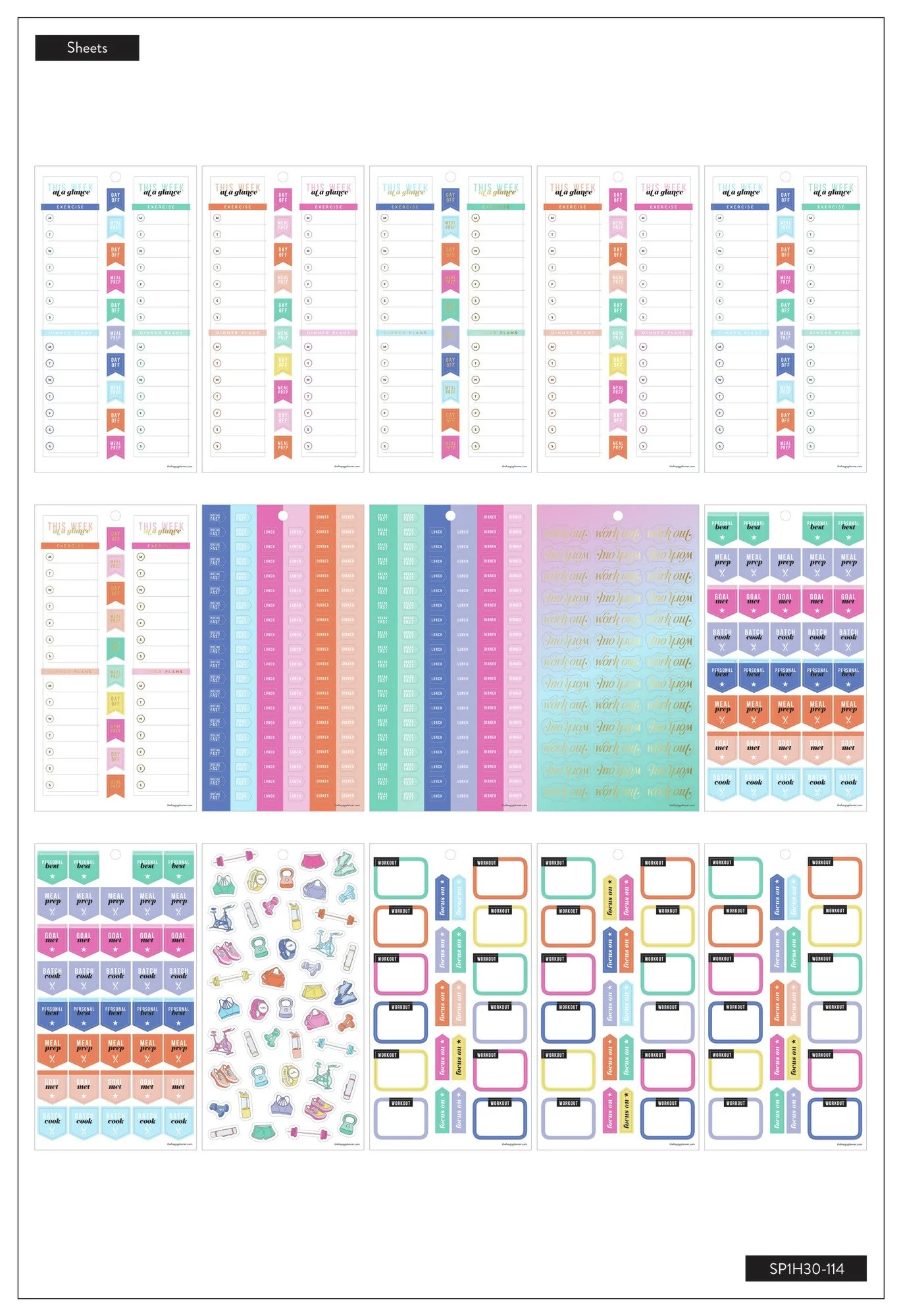 Value Pack Stickers - Work It Out Fitness - Image 4