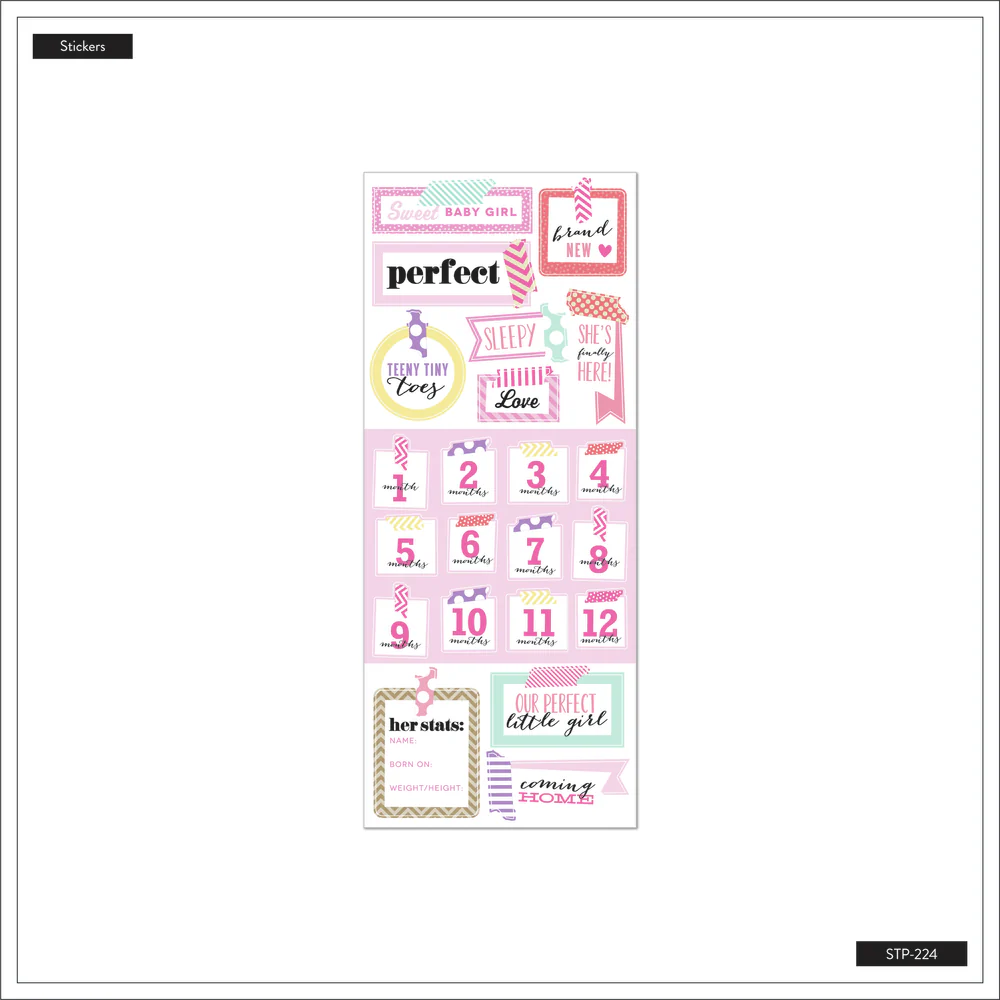 Sticker Sheet - Baby Girl - Image 2