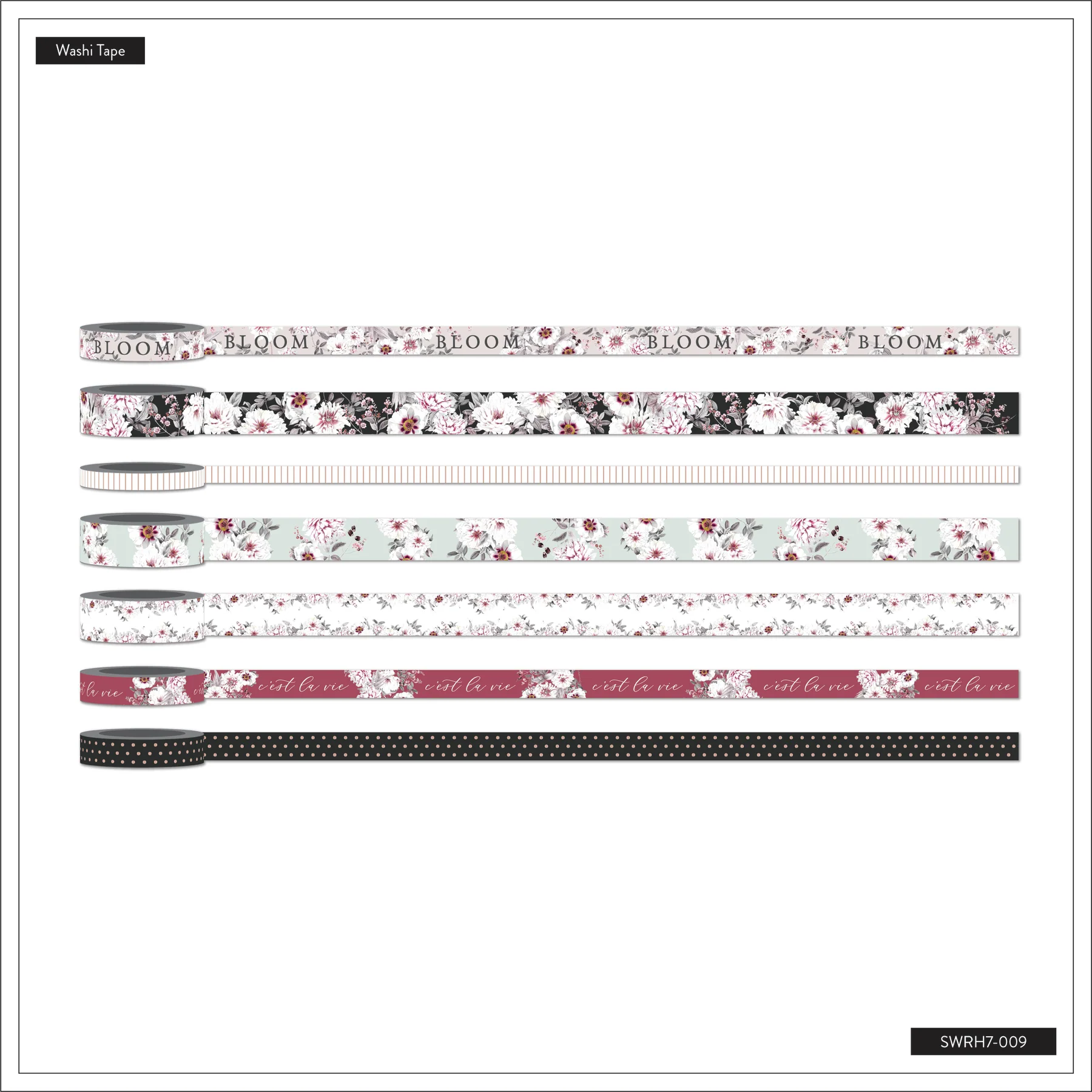 Washi Tape - 7 Pack - La Fleur - Image 3