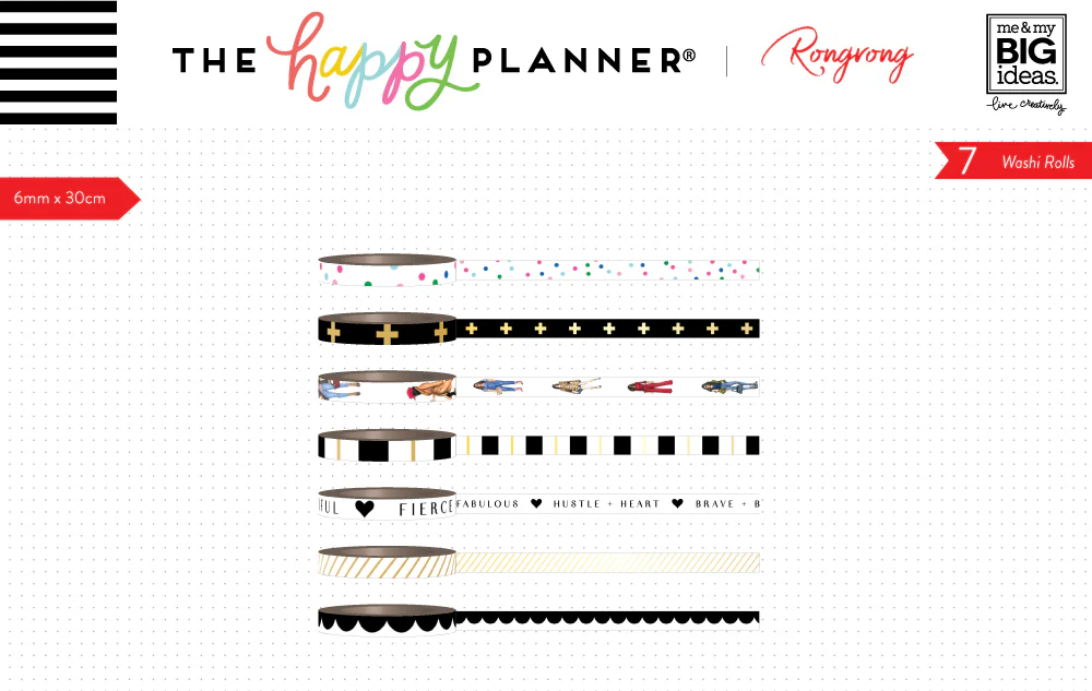 Washi Tape - Rongrong - Black & White - Image 2