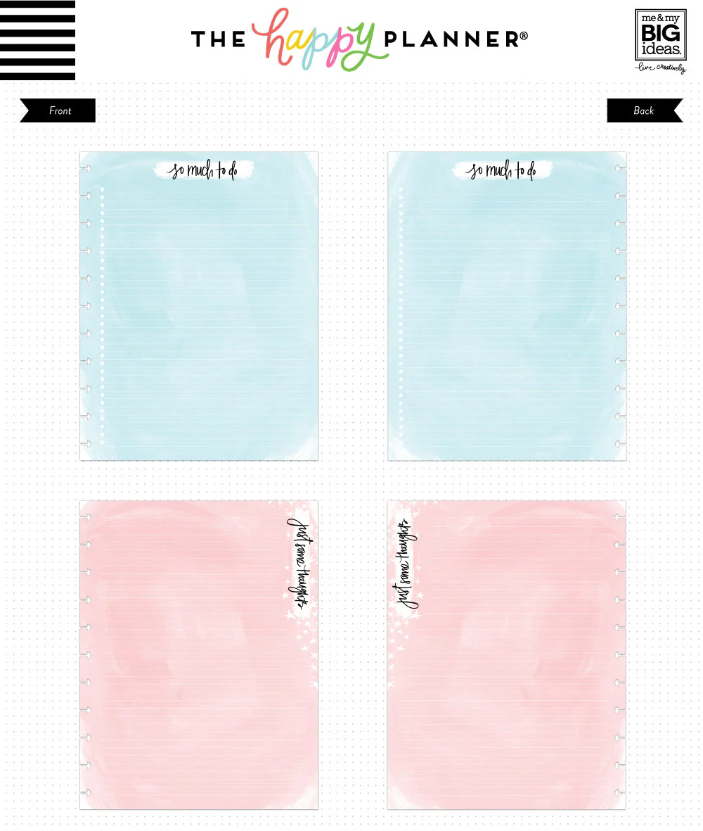 Watercolor - Big Filler Paper - 40 Sheets - Image 2