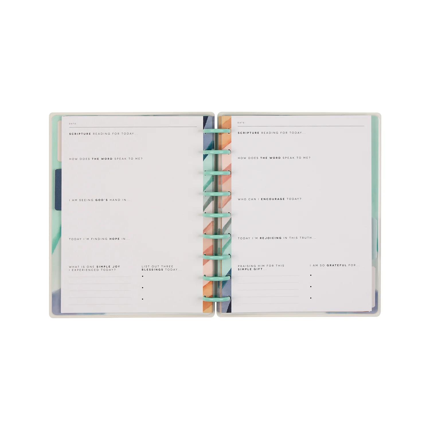 Watercolor Grace Faith - Classic Guided Faith Journal - 80 Sheets - Image 11