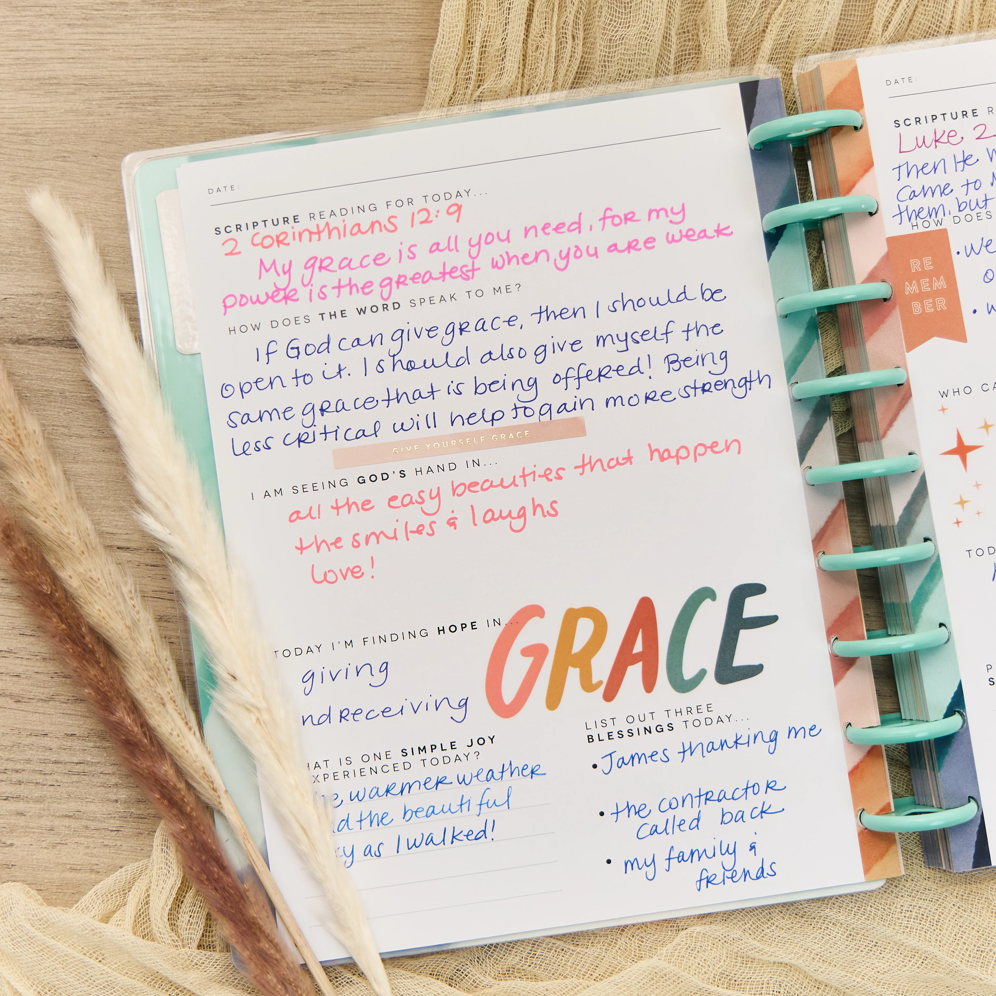Watercolor Grace Faith - Classic Guided Faith Journal - 80 Sheets - Image 5