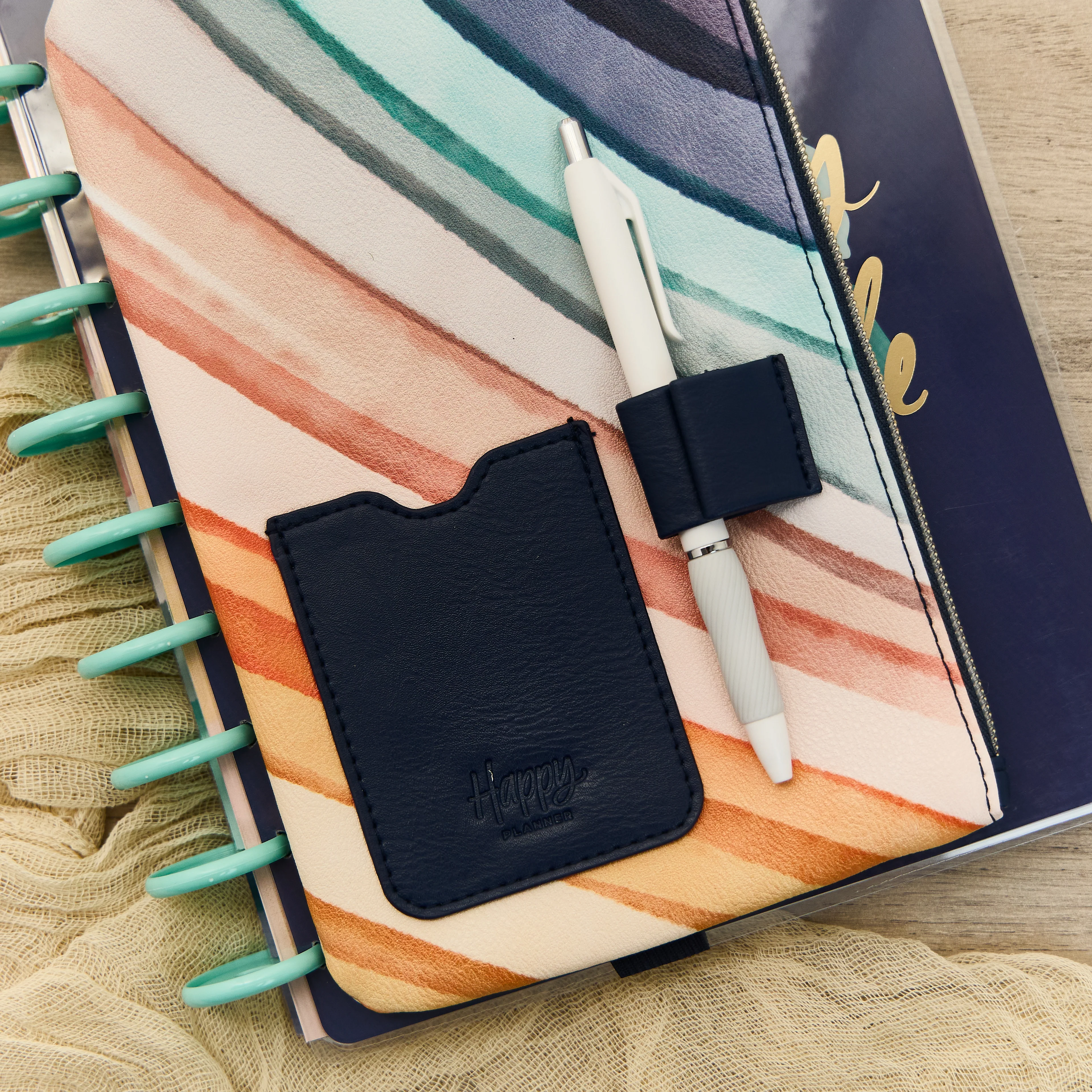 Watercolor Grace Faith - Classic Zip Pouch with Pen Loop - Image 4