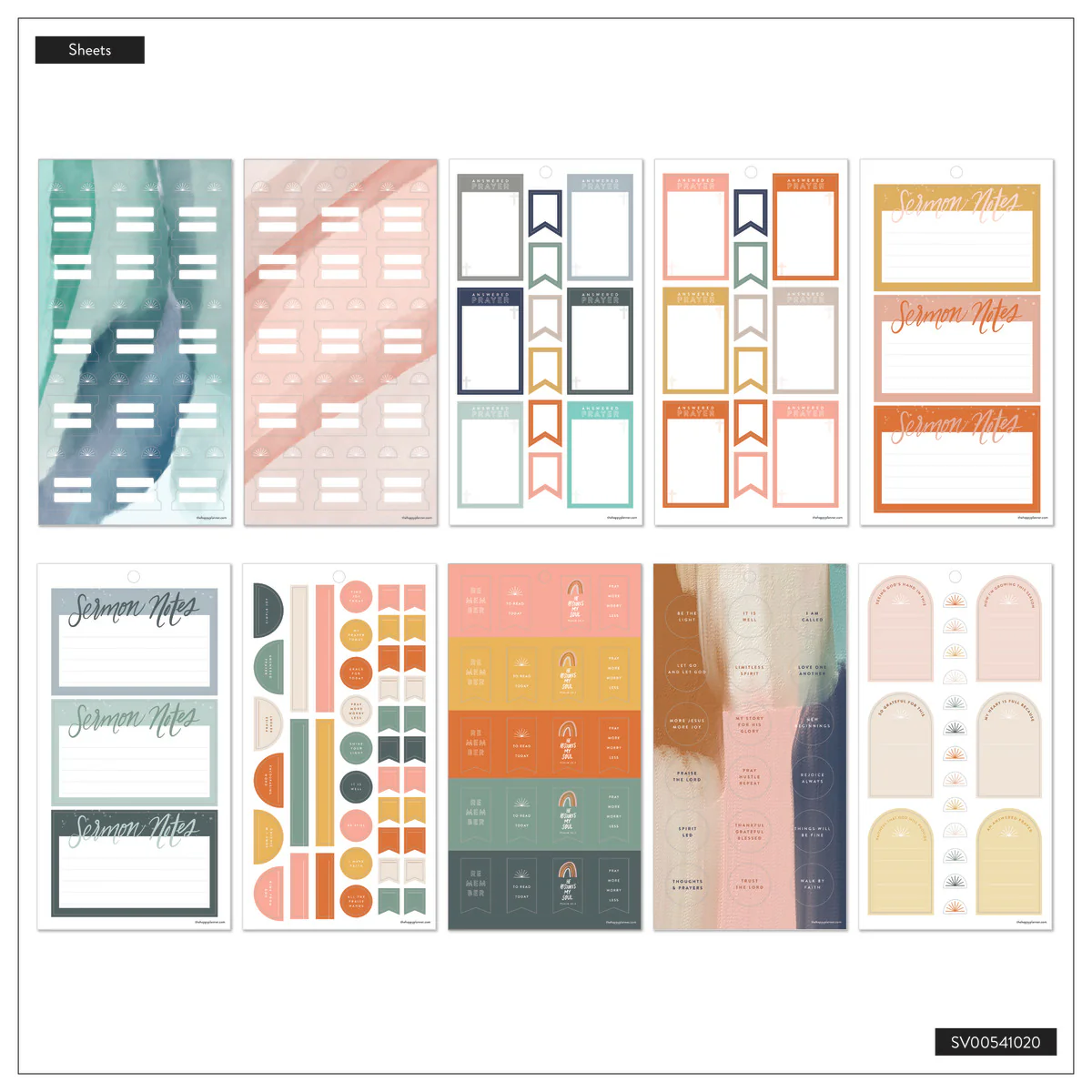Watercolor Grace Faith - Value Pack Stickers - Image 10