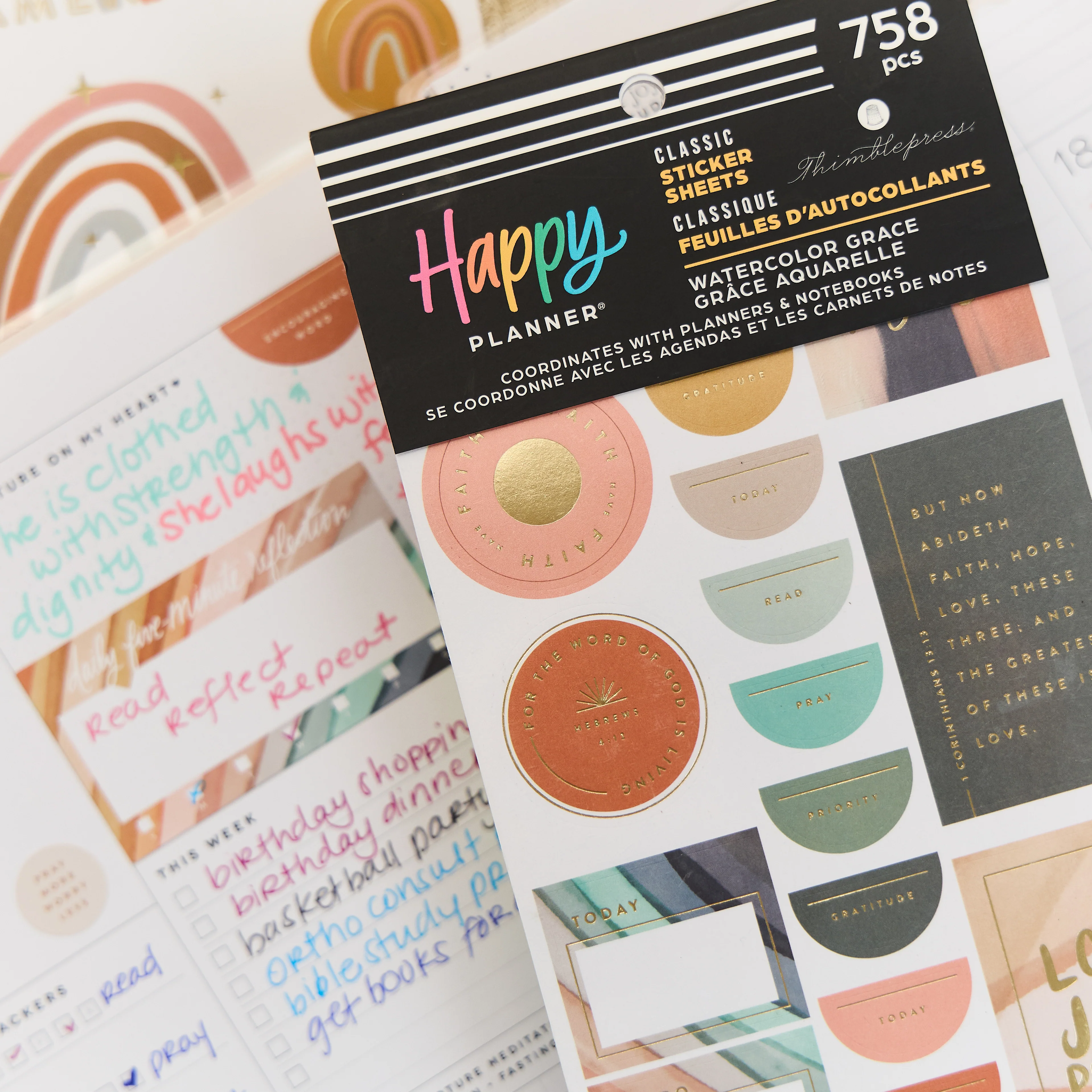 Watercolor Grace Faith - Value Pack Stickers - Image 7