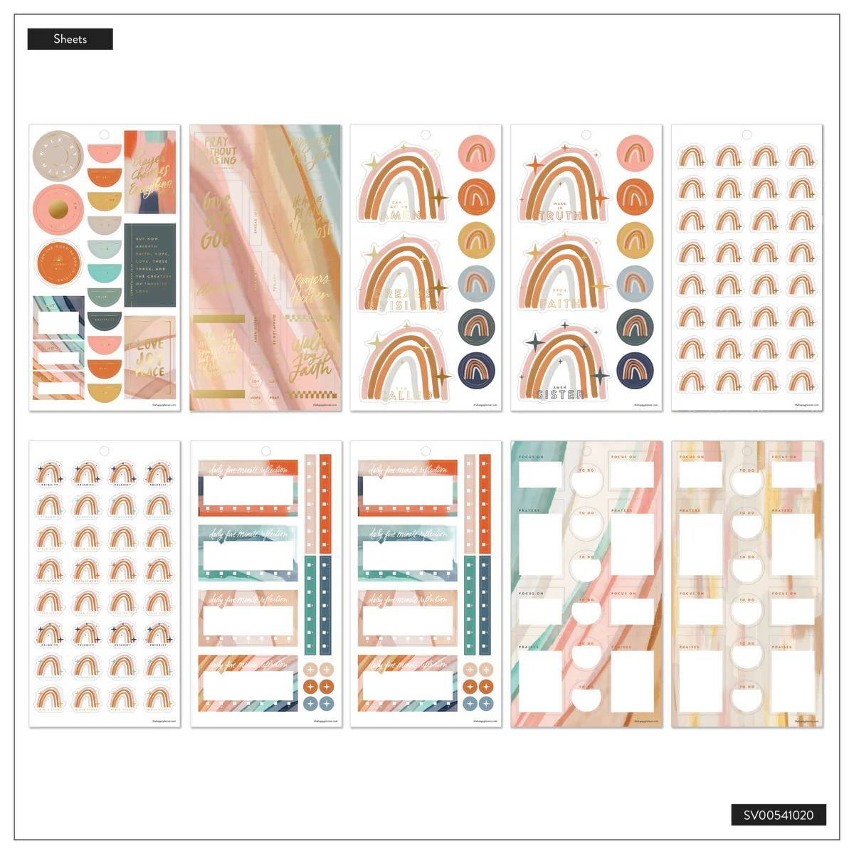 Watercolor Grace Faith - Value Pack Stickers - Image 9