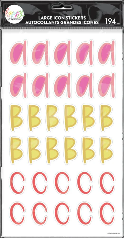 Whimsical Brights Alphabet Stickers