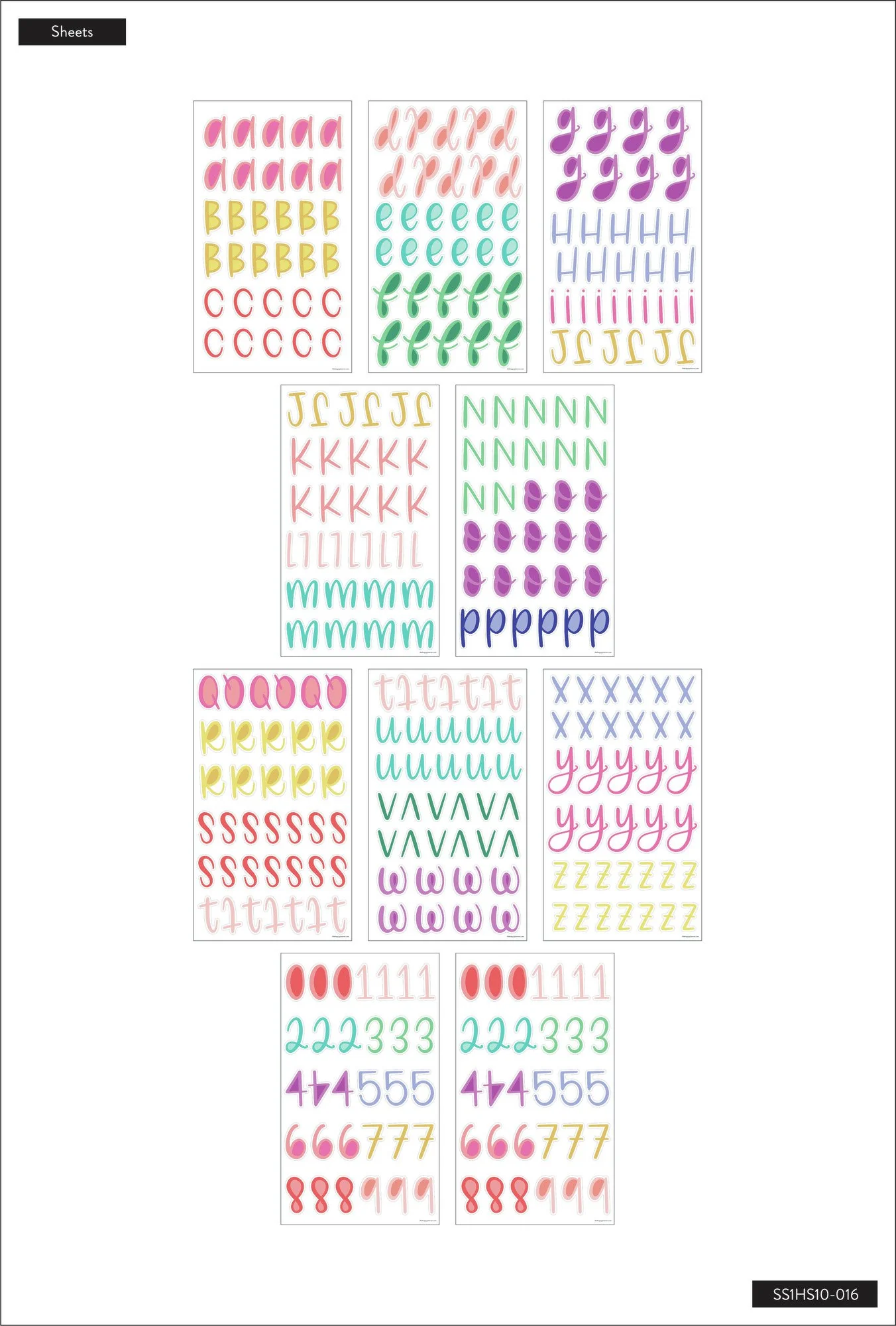 Whimsical Brights Alphabet Stickers - Image 4
