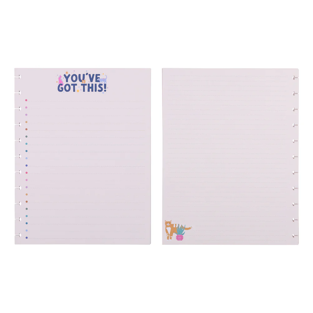 Whimsical Whiskers - Checklist + Dotted Lined Big Filler Paper - 40 Sheets - Image 3