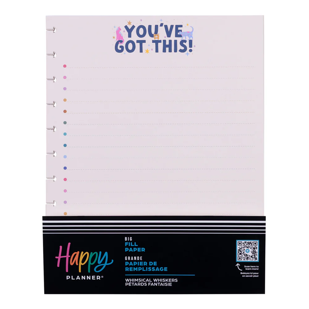 Whimsical Whiskers - Checklist + Dotted Lined Big Filler Paper - 40 Sheets - Image 4