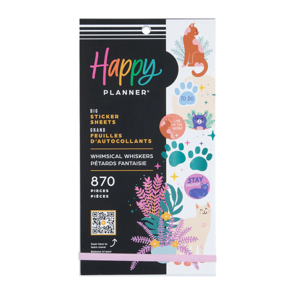 Whimsical Whiskers - Value Pack Stickers - Big