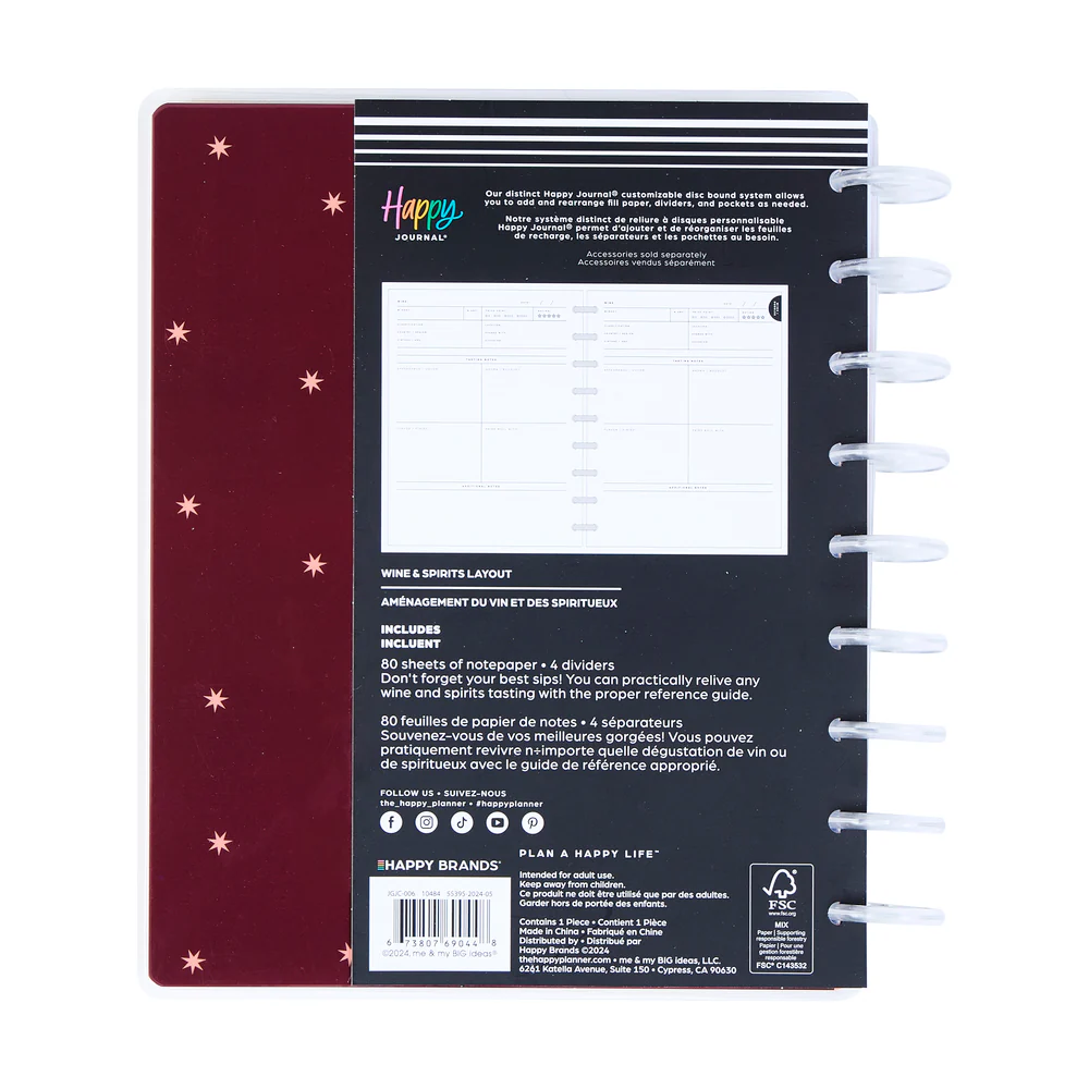 Wine + Spirits - Classic Beverage + Wine Journal - 80 Sheets - Image 11