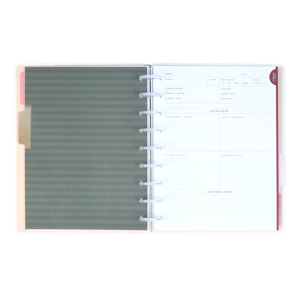 Wine + Spirits - Classic Beverage + Wine Journal - 80 Sheets - Image 6