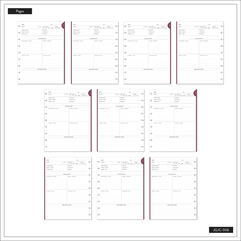 Wine + Spirits - Classic Beverage + Wine Journal - 80 Sheets - Image 7