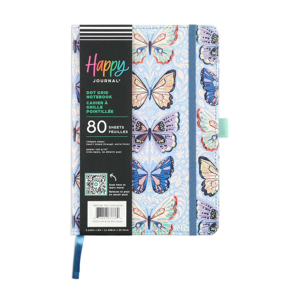 Winged Beauty - Bullet Dot Grid Happy Journal® - 80 Sheets - 160gsm Paper - Image 9