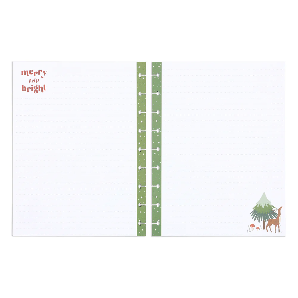 Woodland Seasons Christmas - Dotted Lined Classic Filler Paper - 40 Sheets - Image 4