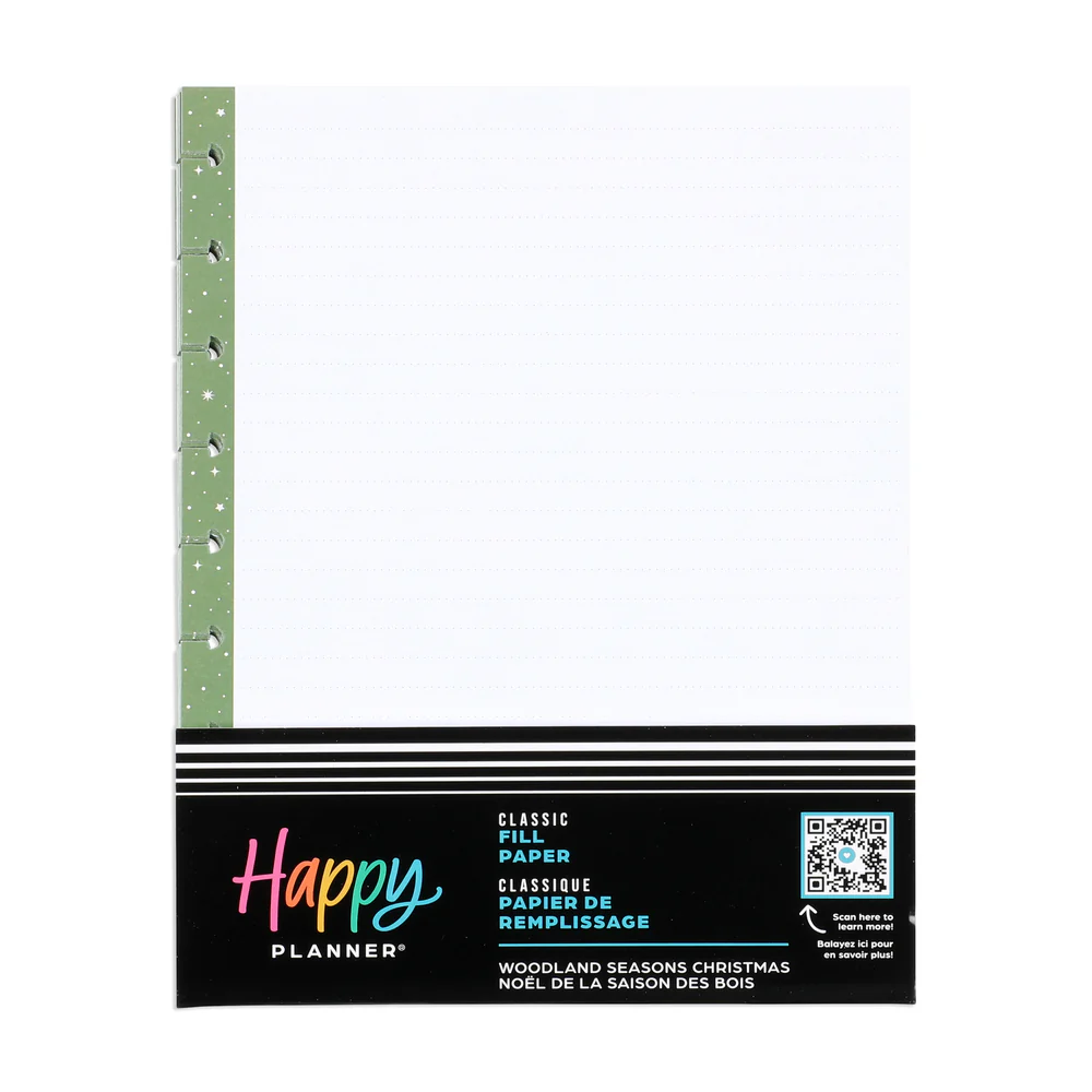 Woodland Seasons Christmas - Dotted Lined Classic Filler Paper - 40 Sheets - Image 5