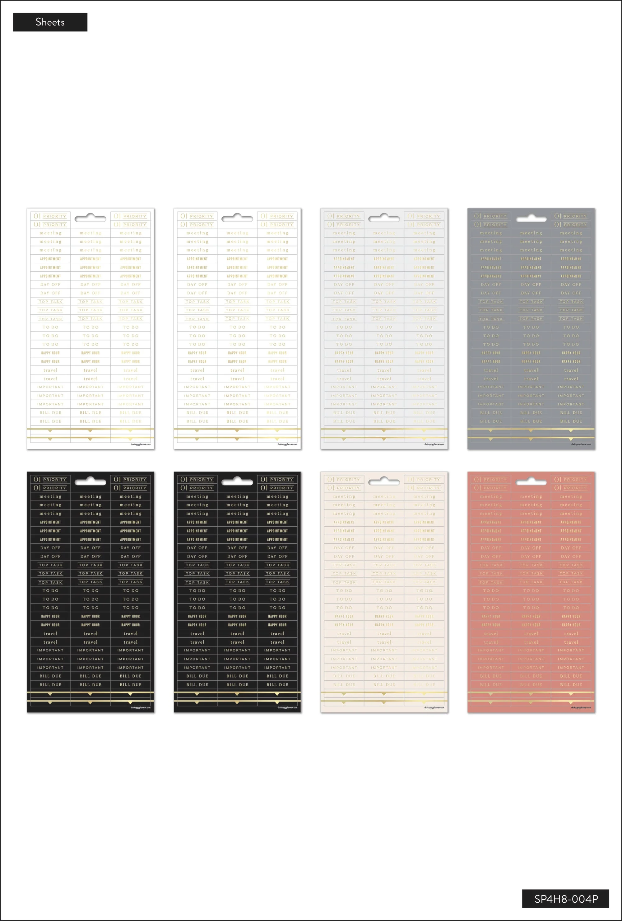 Work + Life - 8 Sticker Sheets - Image 4