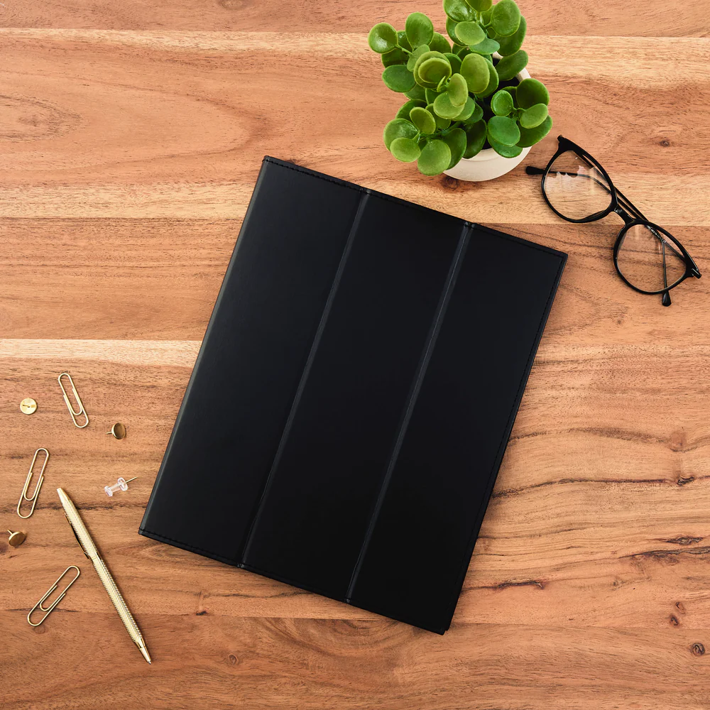 Work + Life Black Onyx - Standing Notepad Folio - Weekly Overview Notepad - 52 Sheets - Image 4