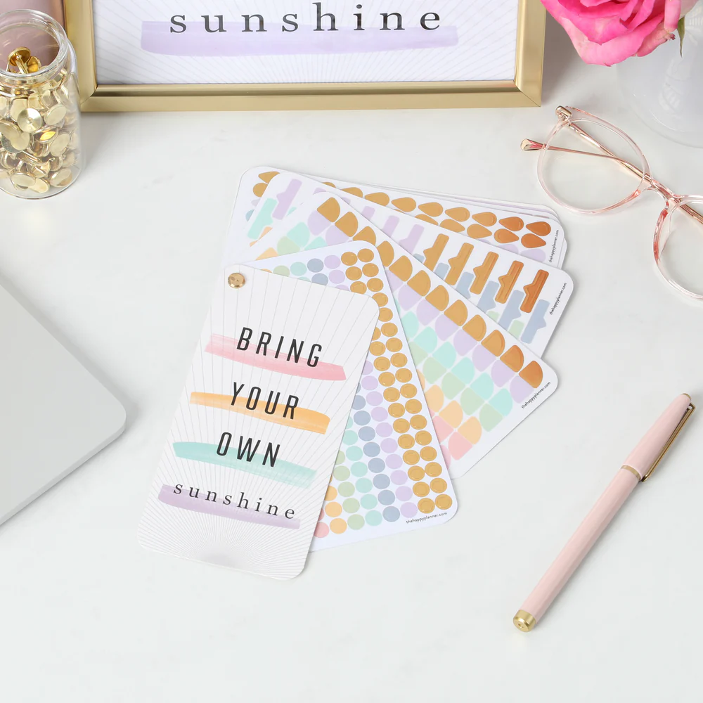 Work + Life Bright Pastels Fan Sticker Book - 16 Sheets - Image 4