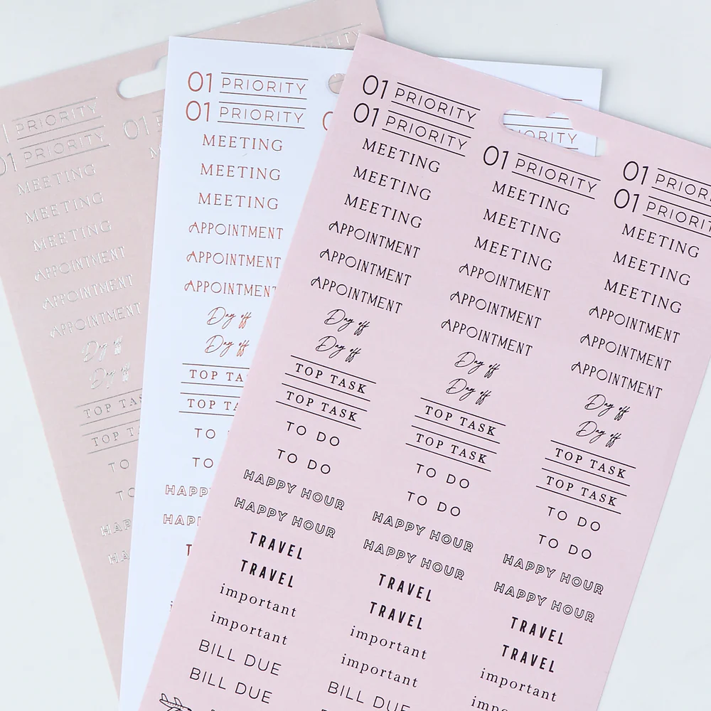 Work + Life Ivory - 8 Sticker Sheets - Image 3