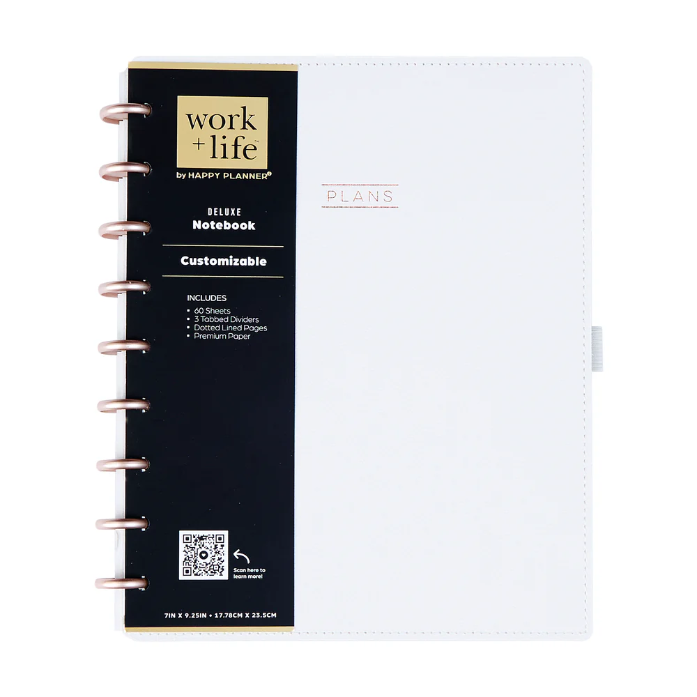 Work + Life Ivory - Dotted Lined Deluxe Classic Notebook - 60 Sheets - Image 9