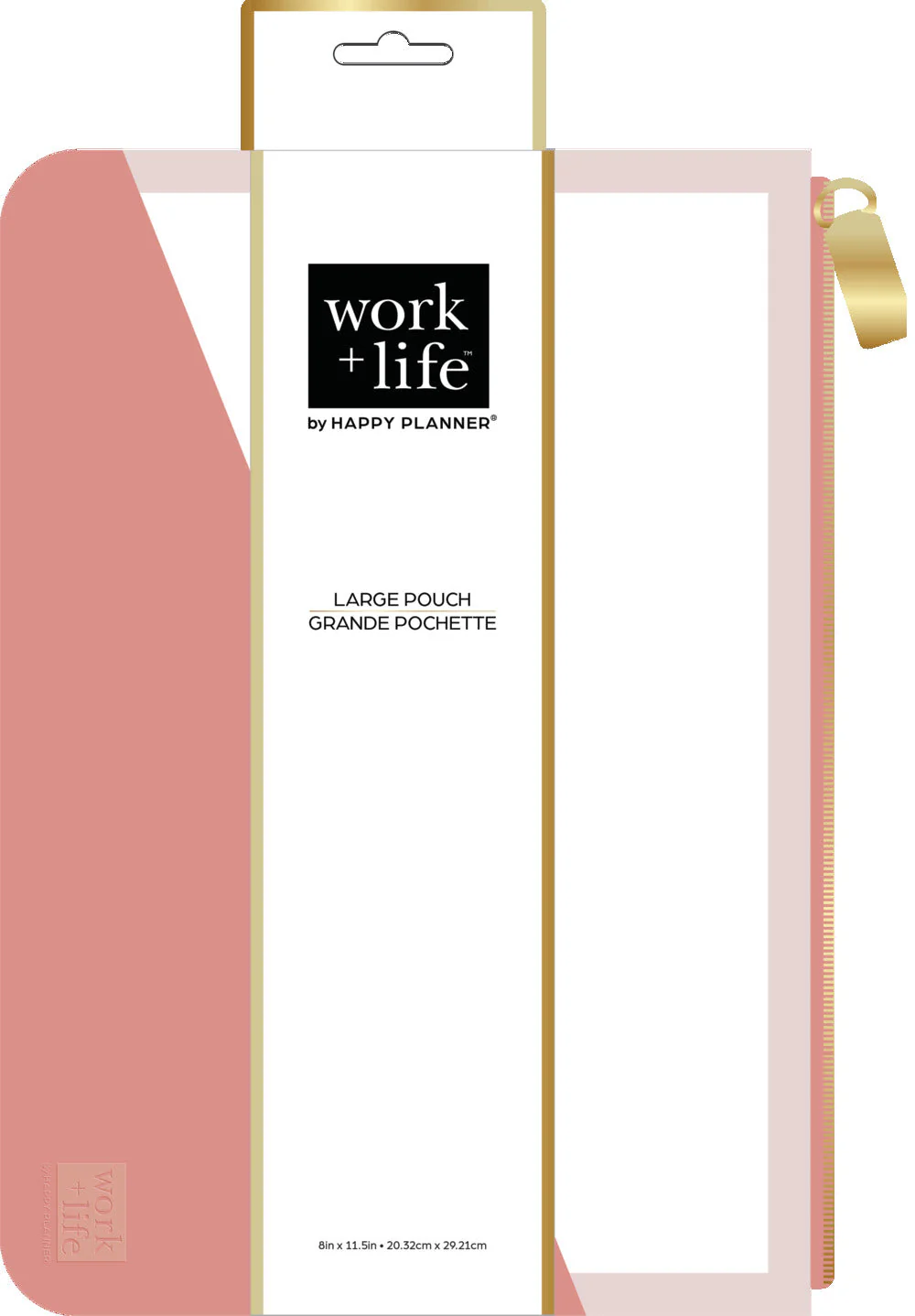 Work + Life Minimalist Pen Pouch - Pink - Image 4