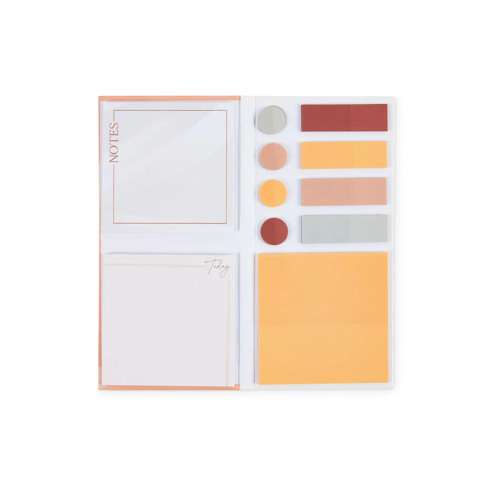 Work + Life Minimalist Sticky Notes & Flag Labels - Blush - Image 3