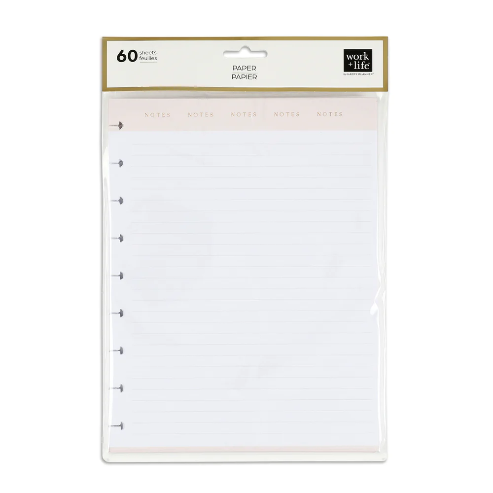 Work + Life Neutral Modernist Classic Filler Paper - Lined Paper - 60 Sheets - Image 4