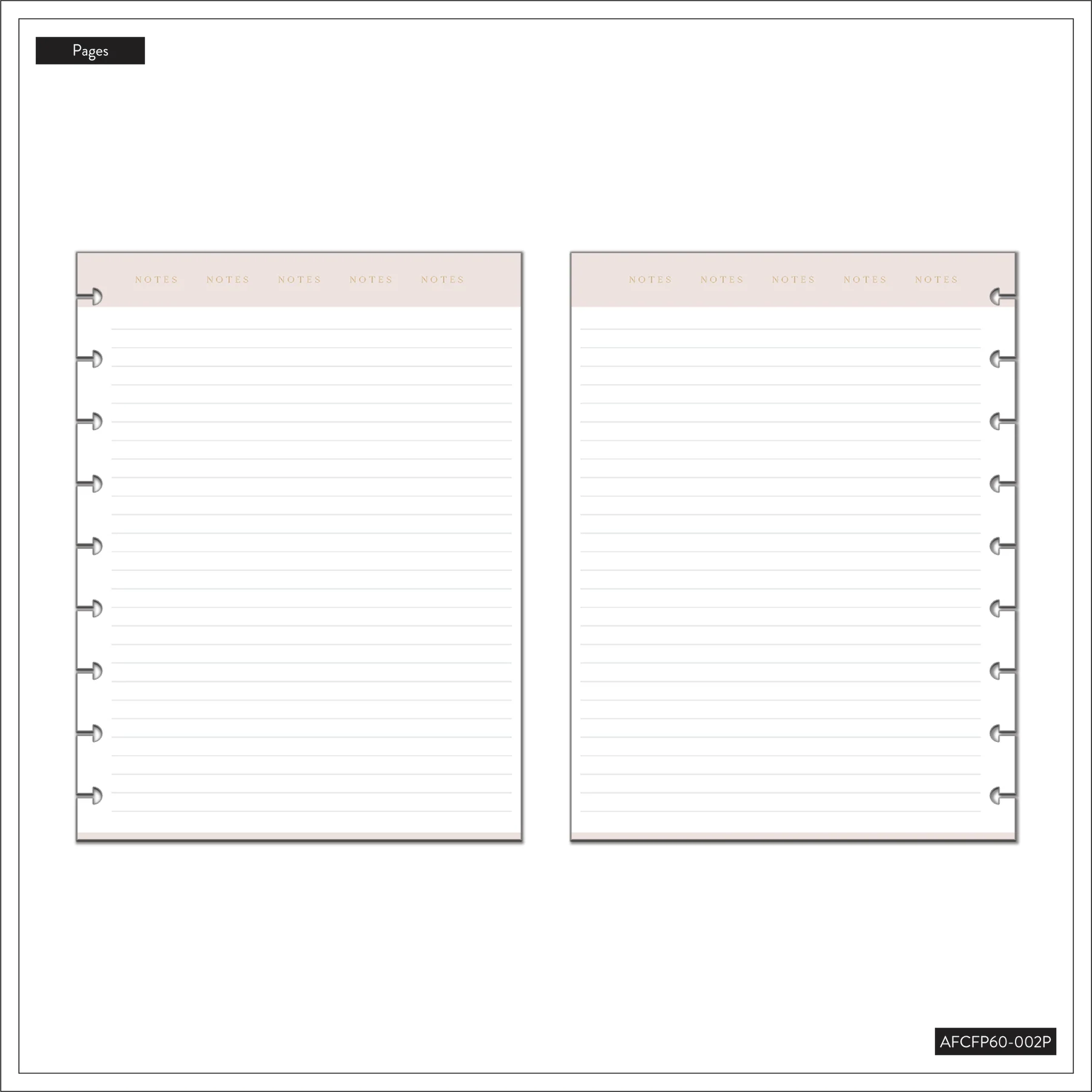 Work + Life Neutral Modernist Classic Filler Paper - Lined Paper - 60 Sheets - Image 5
