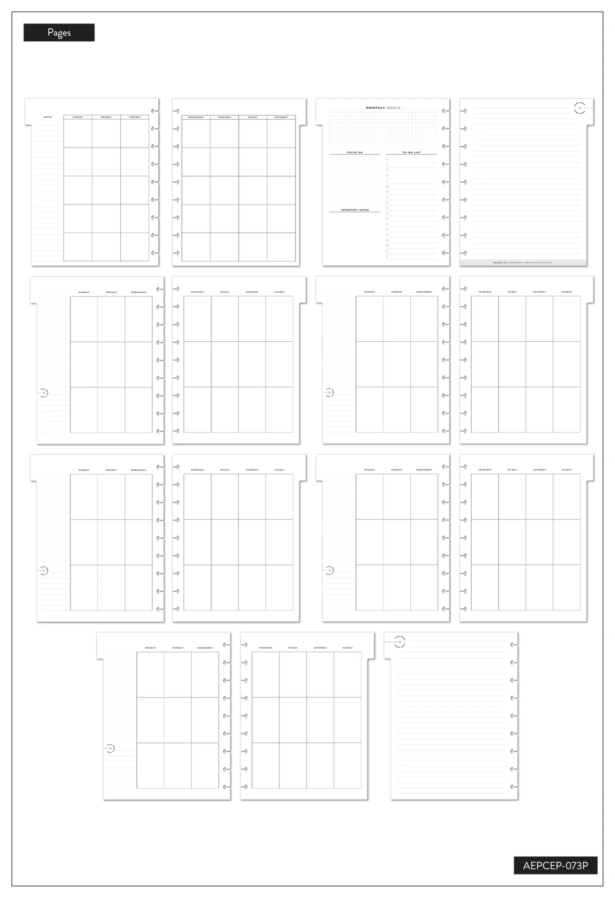 Work + Life Neutral Modernist - Classic Vertical Extension Pack - 6 Months - Image 6