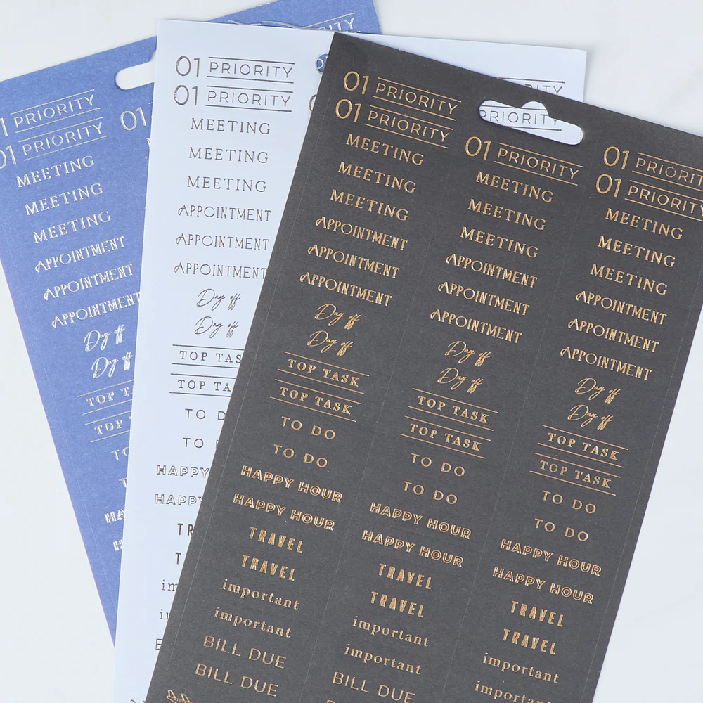 Work + Life Onyx - 8 Sticker Sheets - Image 3