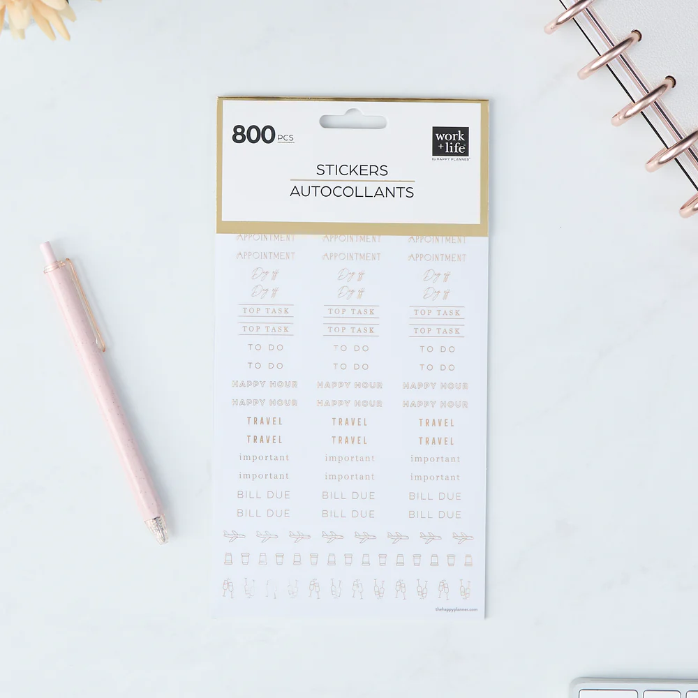 Work + Life Onyx - 8 Sticker Sheets - Image 4