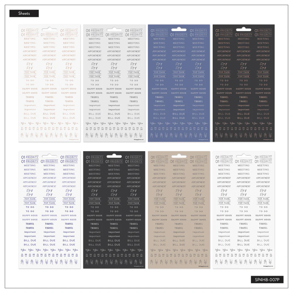 Work + Life Onyx - 8 Sticker Sheets - Image 5