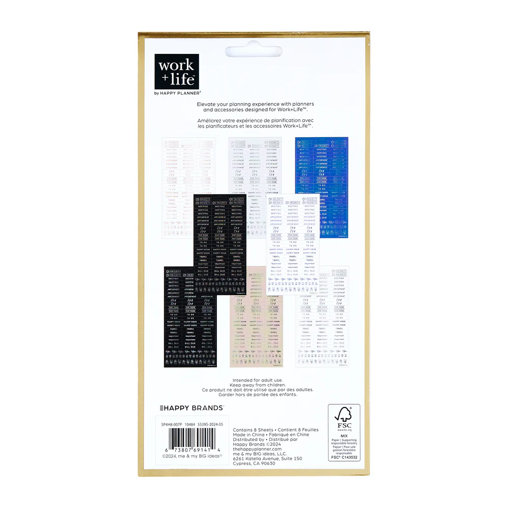 Work + Life Onyx - 8 Sticker Sheets - Image 6
