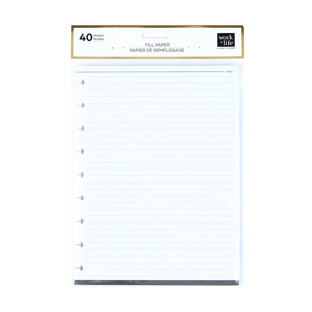 Work + Life Onyx - Dotted Lined Classic Filler Paper - 40 Sheets - Image 4