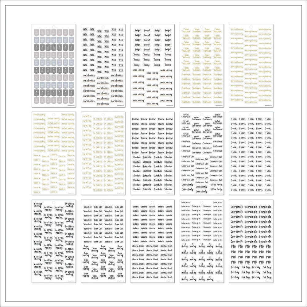 Working Days - Value Pack Stickers - Image 6