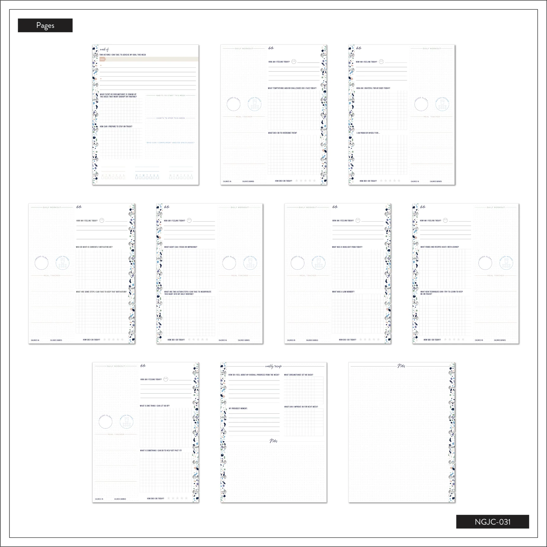 Worth the Work - Classic Guided Fitness Journal - Image 9
